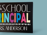 School Principal Name Sign For Office - Samantha's 716 Creations