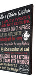 Funny Kitchen Quotes Painted Canvas Cooking Quotes Kitchen Sign - Samantha's 716 Creations