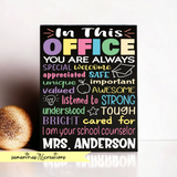 School Counselor Motivational Office Decor Painted Canvas - Samantha's 716 Creations