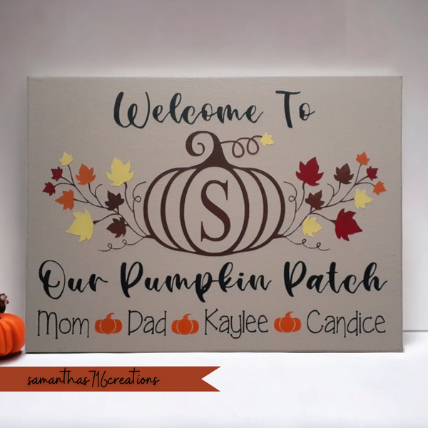 welcome-to-our-pumpkin-patch-personalized-family-name-sign for Welcome To Our Pumpkin Patch Free Printable Welcome To Our Pumpkin Patch Personalized Family Name Sign for Welcome To Our Pumpkin Patch Free Printable