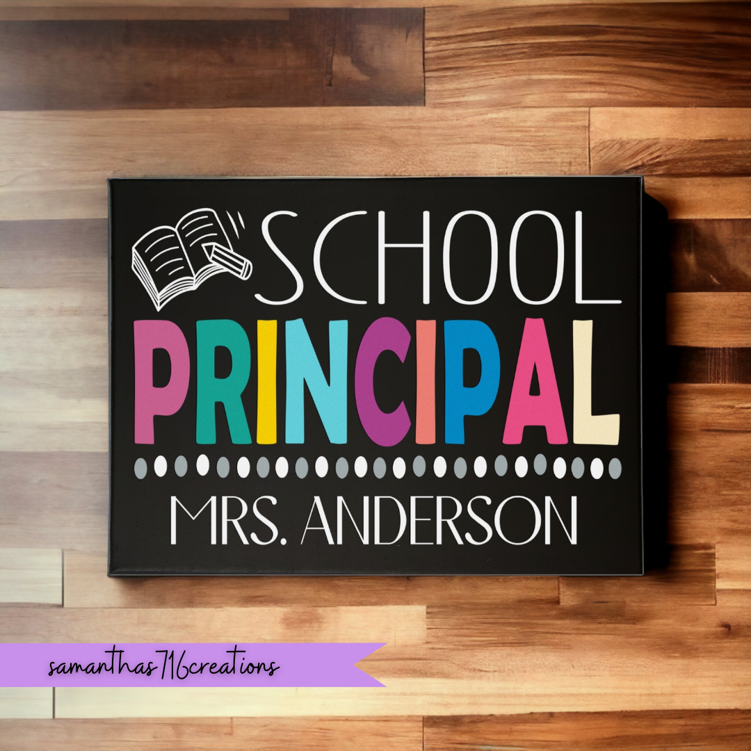 School Principal Name Sign For Office