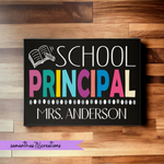 School Principal Name Sign For Office - Samantha's 716 Creations