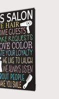 In This Salon Wall Decor For Hairstylist Painted Canvas - Samantha's 716 Creations