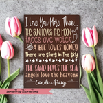 I Love You More Than...Customized Nursery Canvas - Samantha's 716 Creations