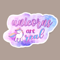 Unicorns Are Real Vinyl Sticker - Samantha's 716 Creations