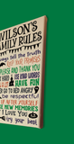 Personalized Family Rules Sign Painted Canvas In A Halloween Theme - Samantha's 716 Creations