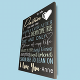 To My Partner You Are My.. I Love You Relationship Personalized Sign - Samantha's 716 Creations