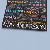 Personalized Guidance Counselor Office Sign Painted Canvas - Samantha's 716 Creations