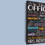 Personalized Guidance Counselor Office Sign Painted Canvas - Samantha's 716 Creations