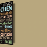 In This Kitchen Sign Restaurant Decor Painted Canvas - Samantha's 716 Creations