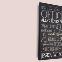 Personalized Lawyers Office Sign Painted Canvas - Samantha's 716 Creations