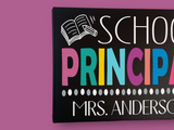 School Principal Name Sign For Office - Samantha's 716 Creations