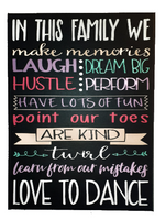In This Family We Love To Dance Sign - Samantha's 716 Creations