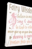 Fairy Sign Painted Canvas - Samantha's 716 Creations