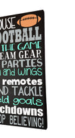 In This House We Do Football Sign Painted Canvas - Samantha's 716 Creations