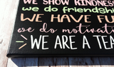 In This Office We Do Teamwork Motivational Quotes Painted Canvas - Samantha's 716 Creations