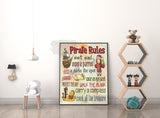 Pirate Rules Printable For Kids Room - DIY Digital Download - Samantha's 716 Creations