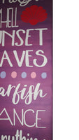 Mermaid Rules Decor Painted Canvas Sign - Samantha's 716 Creations