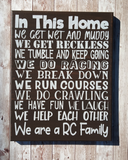 RC Family Rules Painted Canvas - Samantha's 716 Creations