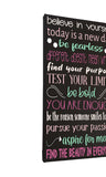 Motivational Quotes Sign For Office or Classroom Painted Canvas - Samantha's 716 Creations