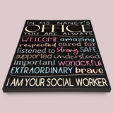 Personalized Social Worker Sign For The Office - Samantha's 716 Creations