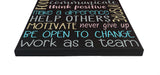 Our Office Rules Sign Customized Painted Canvas - Samantha's 716 Creations